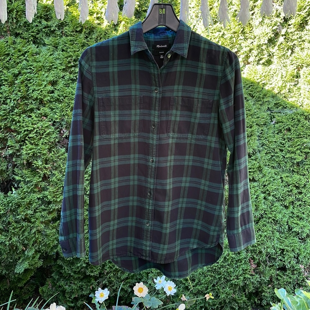 Madewell Flannel Classic Plaid Flannel XS - Picture 7 of 11